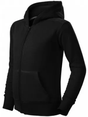 Hanorac pentru copii MALFINI TRENDY ZIPPER 412 NEGRU