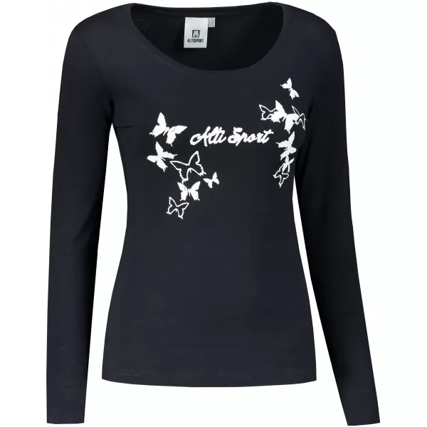  Tricou pentru femei ALTISPORT ALW011169 BLEUMARIN/ALB 