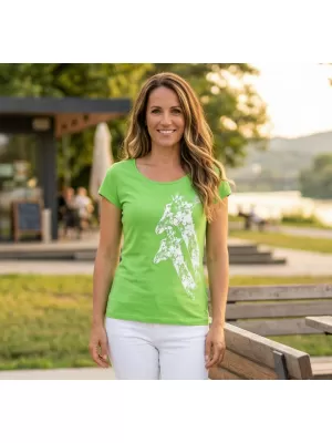 Tricou pentru femei ALTISPORT ALW034122 MĂR VERDE