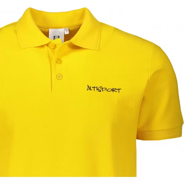  Tricou pentru bărbați cu guler ALTISPORT ALM013203 GALBEN 