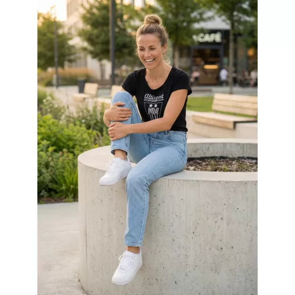  Tricou pentru femei ALTISPORT ALW049122 NEGRU SI ARGINTIU 