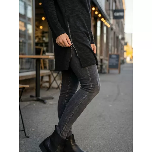  Hanorac prelungit dama KIXMI LUCKY NEGRU 