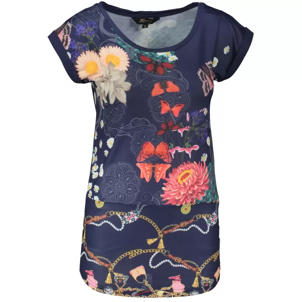  Tricou pentru femei KIXMI LAILA ALBASTRU INCHIS 