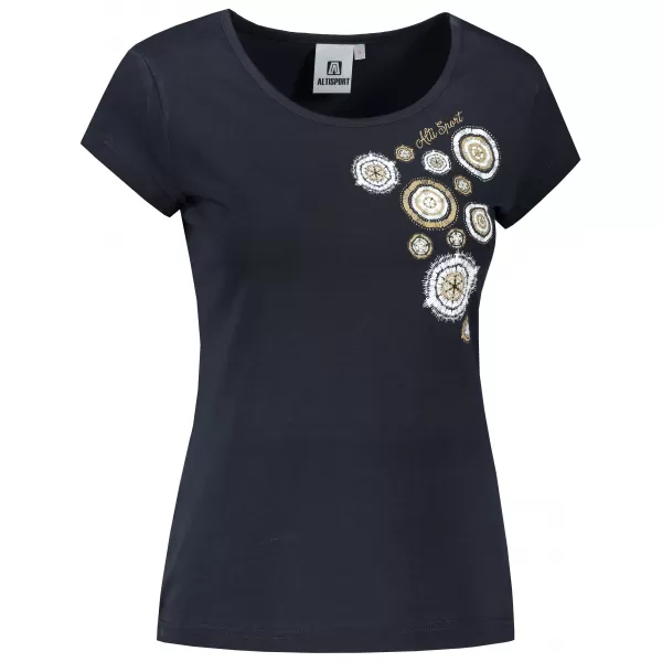  Tricou pentru femei ALTISPORT ALW053122 BLEUMARIN/AURIU 