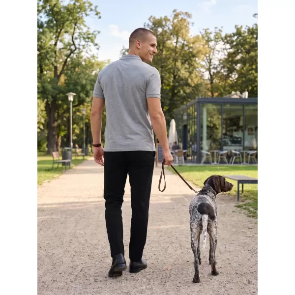  Tricou pentru bărbați cu guler ALTISPORT ALM013203 EVIDENȚIERI GRI ÎNCHIS 