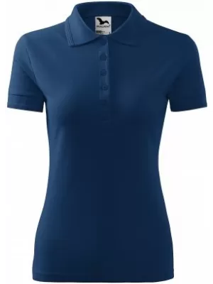 Tricou de damă cu guler MALFINI PIQUE POLO 210 ALBASTRU MIEZUL NOPȚII