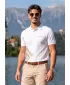 Tricou pentru bărbați cu guler ALTISPORT ALM013203 ALB
