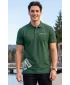 Tricou pentru bărbați cu guler ALTISPORT ALM013203 STICLA VERDE