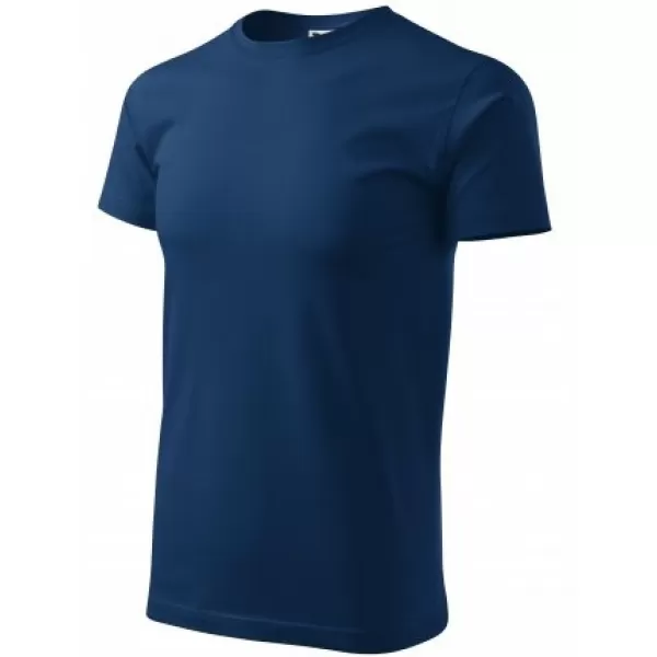  Tricou pentru bărbați MALFINI BASIC 129 ALBASTRU MIEZUL NOPȚII 