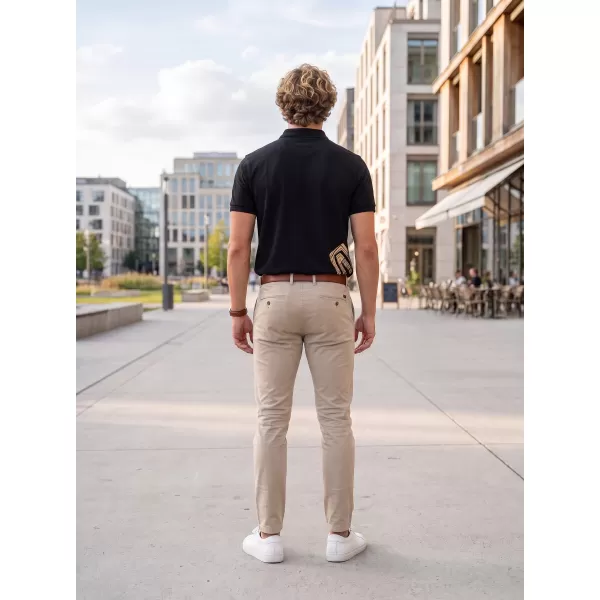  Tricou pentru bărbați cu guler ALTISPORT ALM013203 NEGRU SI AURIU 