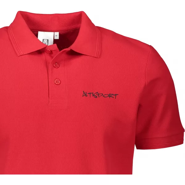  Tricou pentru bărbați cu guler ALTISPORT ALM013203 ROȘU 