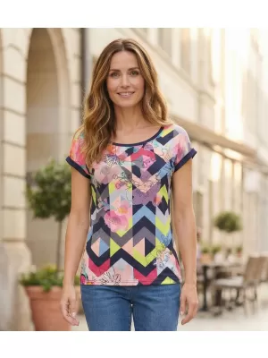 Tricou pentru femei KIXMI LISEA ALBASTRU INCHIS