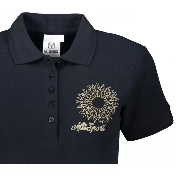  Tricou de damă cu guler ALTISPORT ALW024210 ALBASTRU MARIN 