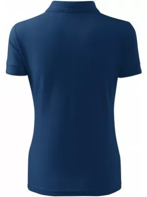 Tricou de damă cu guler MALFINI PIQUE POLO 210 ALBASTRU MIEZUL NOPȚII