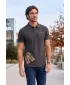 Tricou pentru bărbați cu guler ALTISPORT ALM013203 EVIDENȚIERE ANTRACIT