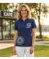 Tricou de damă cu guler ALTISPORT ALW024210 ALBASTRU MIEZUL NOPȚII