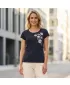 Tricou pentru femei ALTISPORT ALW053122 BLEUMARIN/AURIU