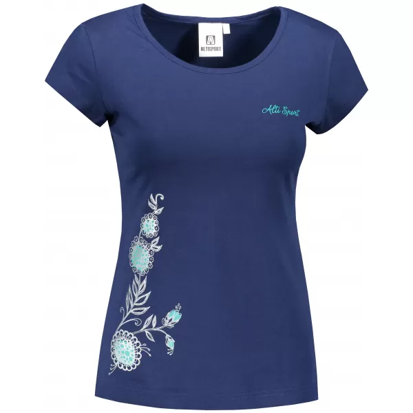  Tricou pentru femei ALTISPORT ALW055122 ALBASTRU MIEZUL NOPȚII 