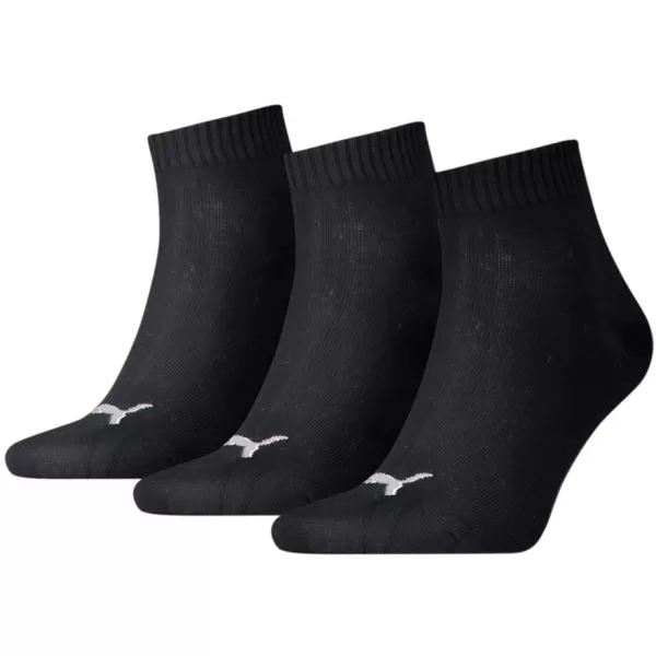  Șosete PUMA QUARTER PLAIN 3P NEGRU 