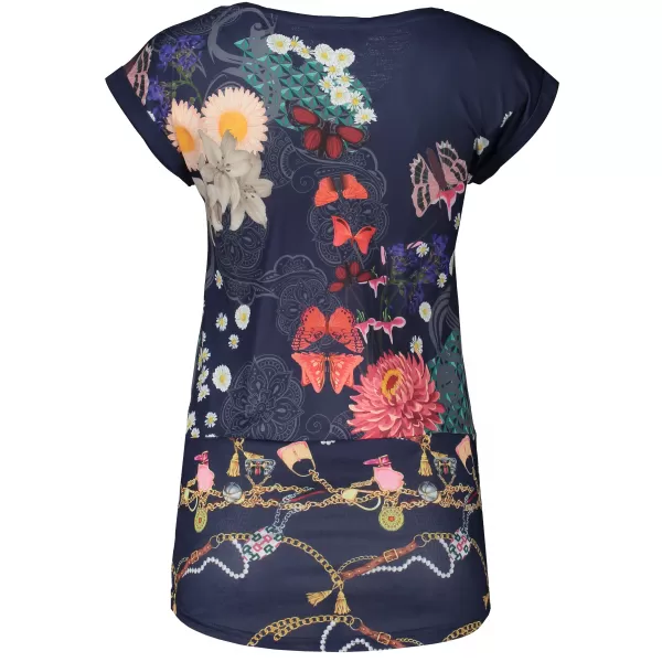  Tricou pentru femei KIXMI LAILA ALBASTRU INCHIS 
