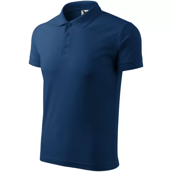  Tricou pentru bărbați cu guler MALFINI PIQUE POLO 203 ALBASTRU MIEZUL NOPȚII 