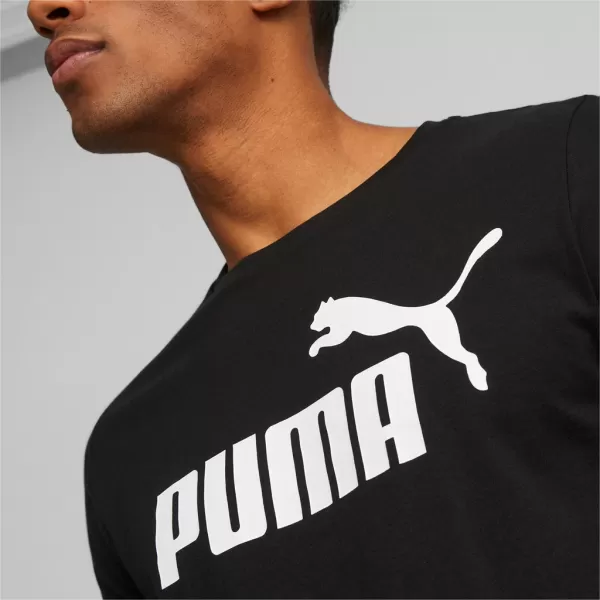  Tricou pentru bărbați PUMA ESS LOGO TEE PUMA NEGRU 