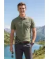 Tricou pentru bărbați cu guler ALTISPORT ALM013203 KAKI