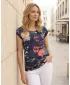 Tricou pentru femei KIXMI LAILA ALBASTRU INCHIS