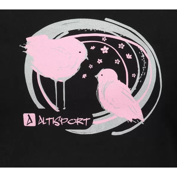  Tricou pentru femei ALTISPORT ALW050122 NEGRU ROZ 