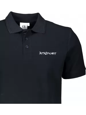 Tricou pentru bărbați cu guler ALTISPORT ALM013203 ALBASTRU MARIN