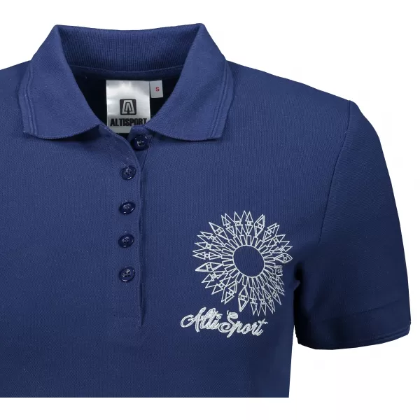 Tricou de damă cu guler ALTISPORT ALW024210 ALBASTRU MIEZUL NOPȚII 
