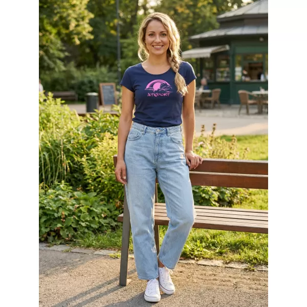  Tricou pentru femei ALTISPORT ALW044122 ALBASTRU MIEZUL NOPȚII 
