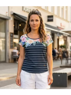 Tricou pentru femei KIXMI LOREN ALBASTRU INCHIS