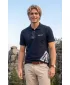 Tricou pentru bărbați cu guler ALTISPORT ALM013203 ALBASTRU MARIN