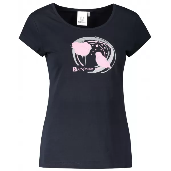  Tricou pentru femei ALTISPORT ALW050122 BLEUMARIN/ROZ 