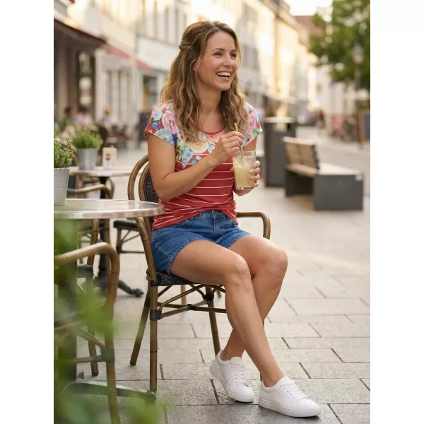  Tricou pentru femei KIXMI LOREN ROȘU 