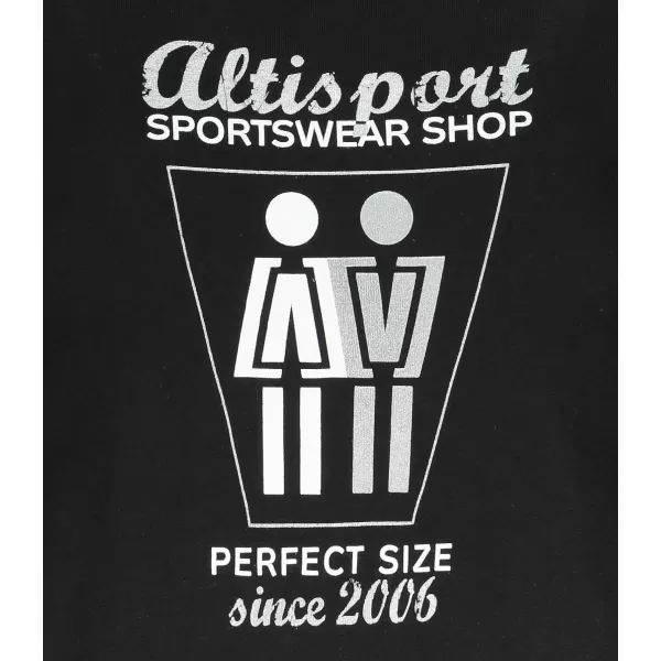  Tricou pentru femei ALTISPORT ALW049122 NEGRU SI ARGINTIU 