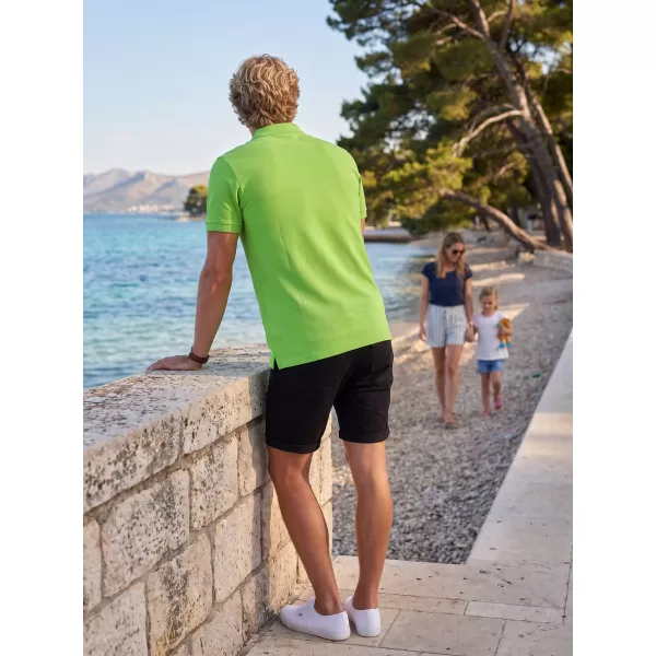  Tricou pentru bărbați cu guler ALTISPORT ALM013203 MĂR VERDE 