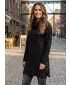 Hanorac prelungit dama KIXMI LUCKY NEGRU