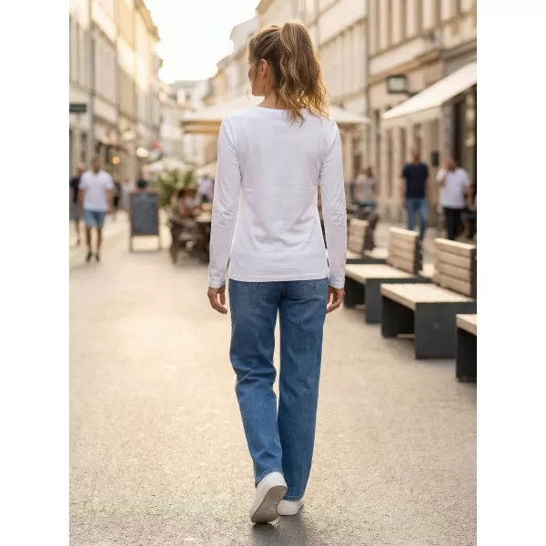  Dámské triko s dlouhým rukávem ALTISPORT CARRYOVER ALW043169 BÍLÁ 