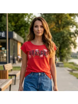 Tricou pentru femei KIXMI LEA ROȘU