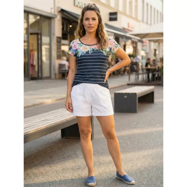  Tricou pentru femei KIXMI LOREN ALBASTRU INCHIS 