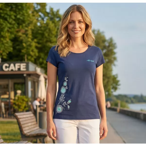  Tricou pentru femei ALTISPORT ALW055122 ALBASTRU MIEZUL NOPȚII 