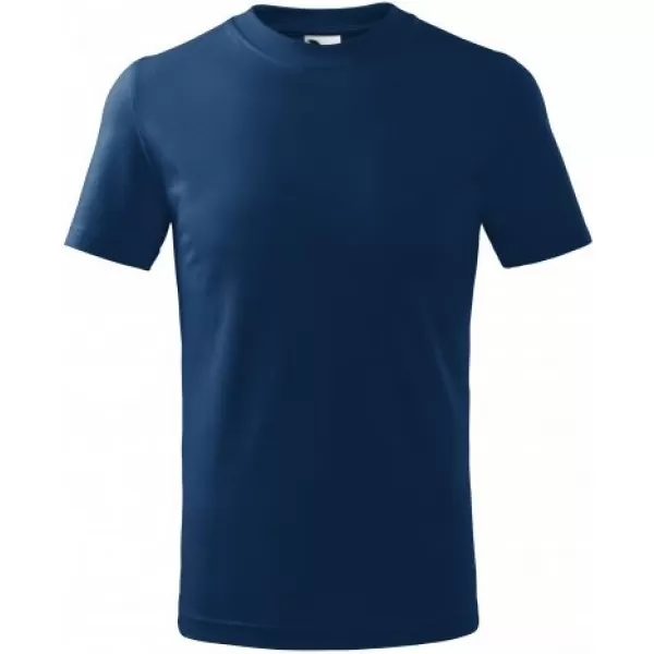  Tricou pentru copii MALFINI BASIC 138 ALBASTRU MIEZUL NOPȚII 