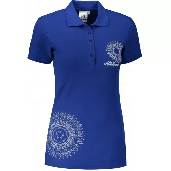  Tricou de damă cu guler ALTISPORT ALW024210 ALBASTRU REGAL 
