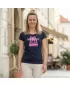 Tricou pentru femei ALTISPORT ALW047122 BLEUMARIN/ROZ