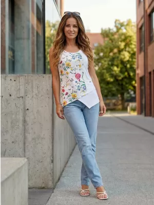Maieu de damă KIXMI LAURA ALB