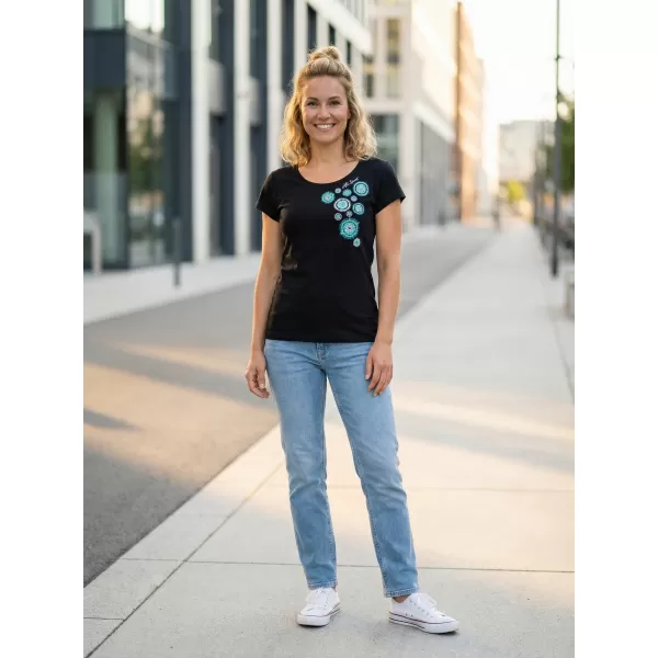  Tricou pentru femei ALTISPORT ALW053122 TURCOAZ NEGRU 