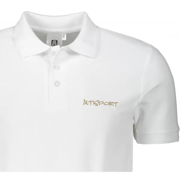  Tricou pentru bărbați cu guler ALTISPORT ALM013203 ALB 