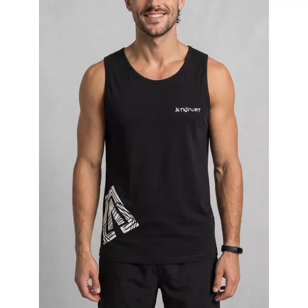  Maiou bărbătesc ALTISPORT ALM013142 NEGRU 